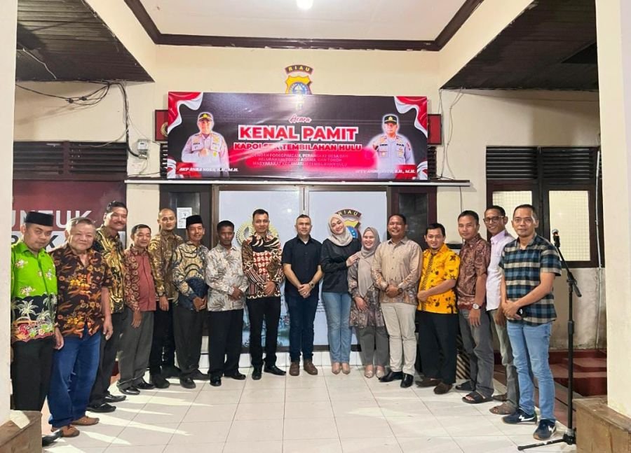 Danposramil 01/Tembilahan Peltu Jaharzam Hadiri Kenal Pamit Kapolsek Tembilahan Hulu