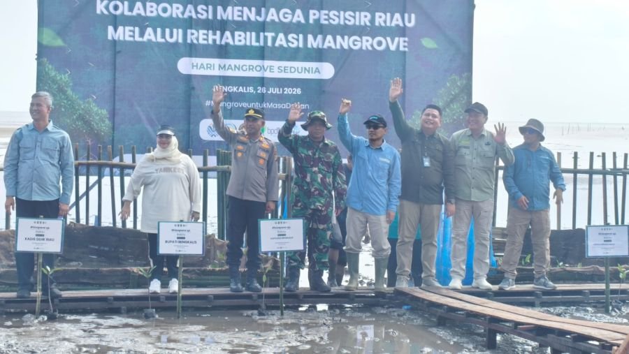 Danposramil Bantan Turut Hadir dalam Kegiatan Penanaman Mangrove