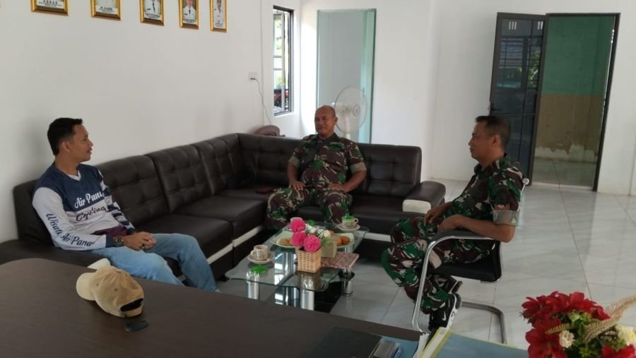 Danramil 01/Balai Perkuat Sinergi dengan Pemerintah Desa Tanjung Hutan
