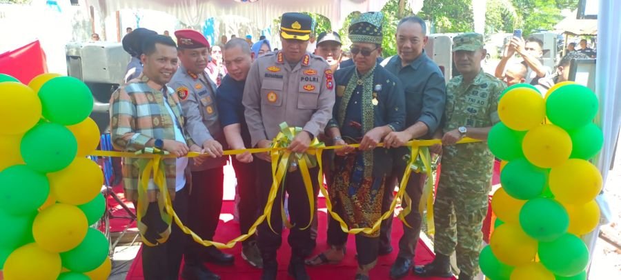 Danramil 01/Rumbai Hadiri Peresmian Kampung Tangguh Anti Narkoba ke-III di Pekanbaru