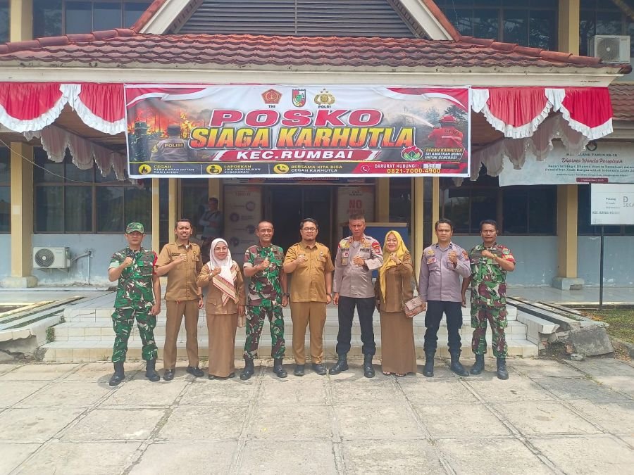 Danramil 01/Rumbai Perkuat Sinergi Forkopimcam Cegah Karhutla dan Dukung KDKMP