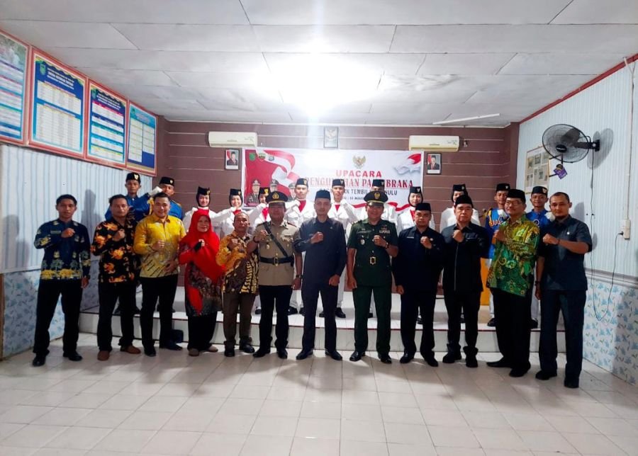 Danramil 01/Tembilahan Kapten Czi John Kenedi Hadiri Pengukuhan Calon Paskibra Tembilahan Hulu 2026