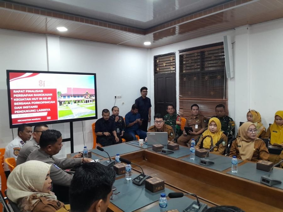 Danramil 03/Mandau Diwakili Pelda Agus Prabowo Hadiri Rapat Persiapan HUT RI ke-81