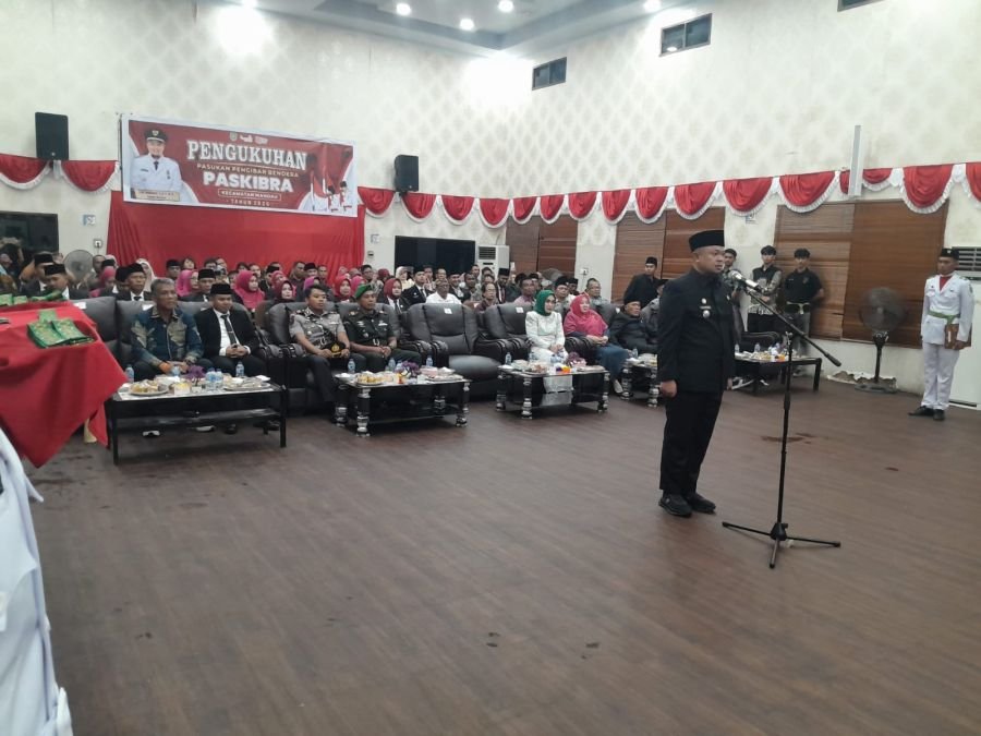 Danramil 03/Mandau Hadiri Pengukuhan Paskibra Kecamatan Mandau Tahun 2026