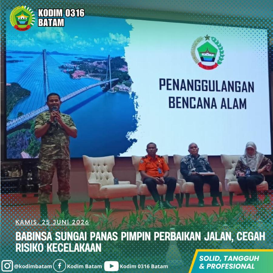 Danramil 03/Nongsa Tegaskan Kesiapsiagaan Hadapi Darurat Bendungan