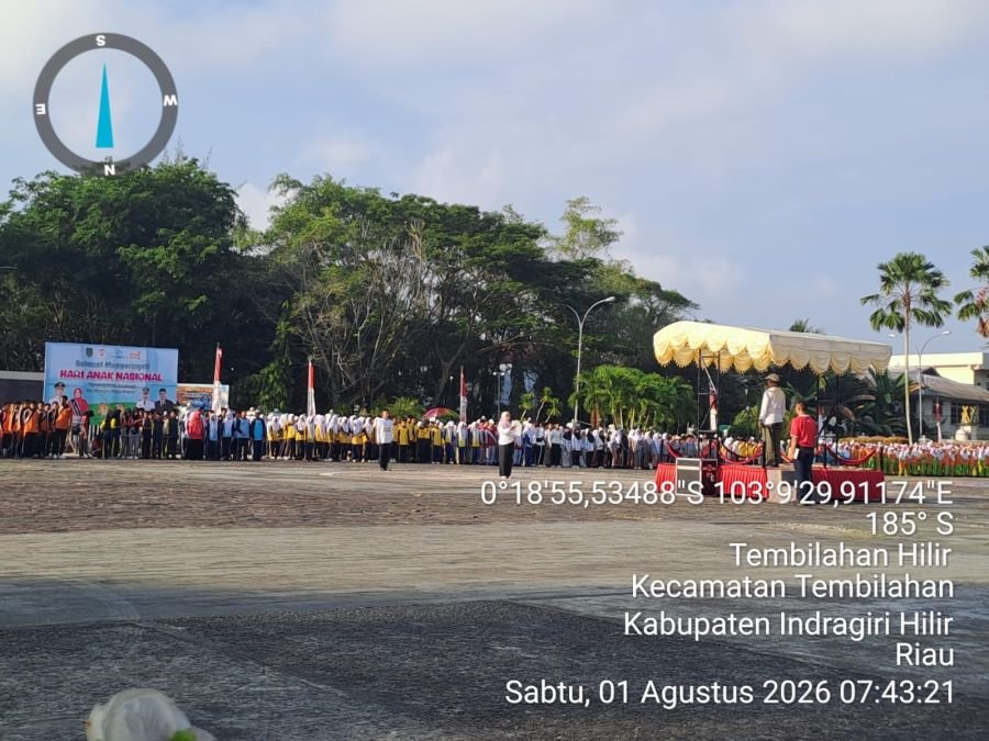 Danramil 03/Tempuling Hadiri Apel Hari Anak Nasional ke-42