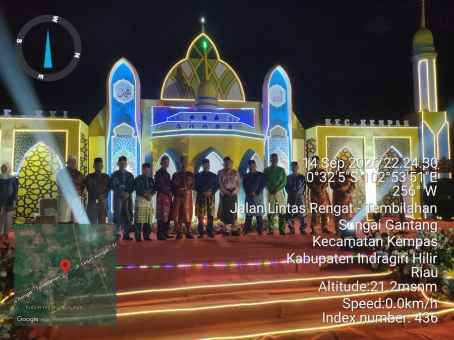 Danramil 03/Tempuling Hadiri MTQ XXI Kecamatan Kempas di Sungai Gantang
