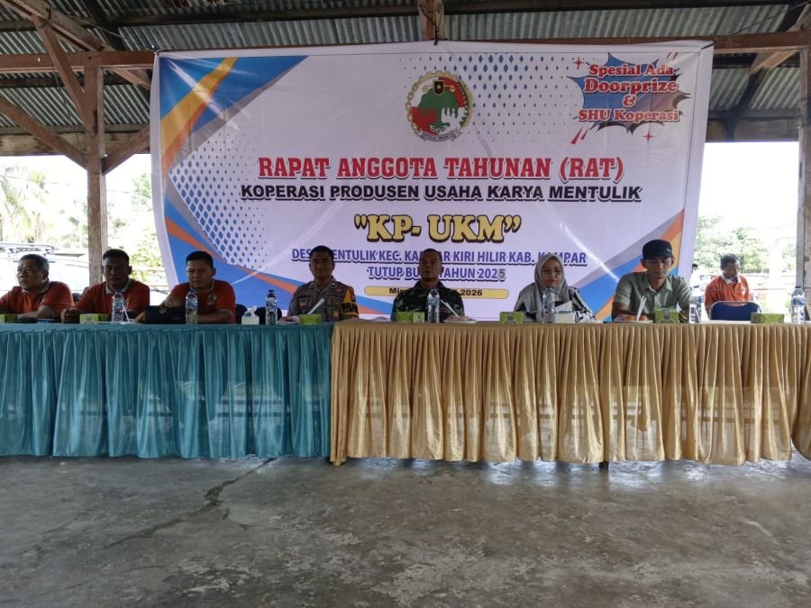 Danramil 05/KK Hadiri RAT Koperasi Produsen Usaha Karya Mentulik Tutup Buku Tahun 2025