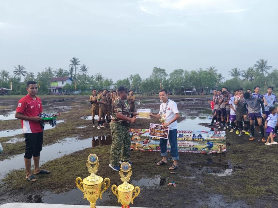 Danramil Kateman Hadiri Penutupan Camat Cup HUT RI ke-81