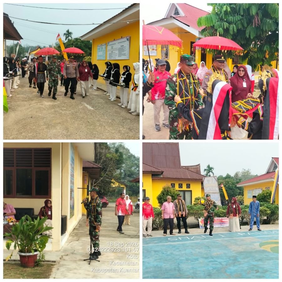 Danramil 07/KH Buka Turnamen Volly SLTA/SMK se-Kuantan Singingi