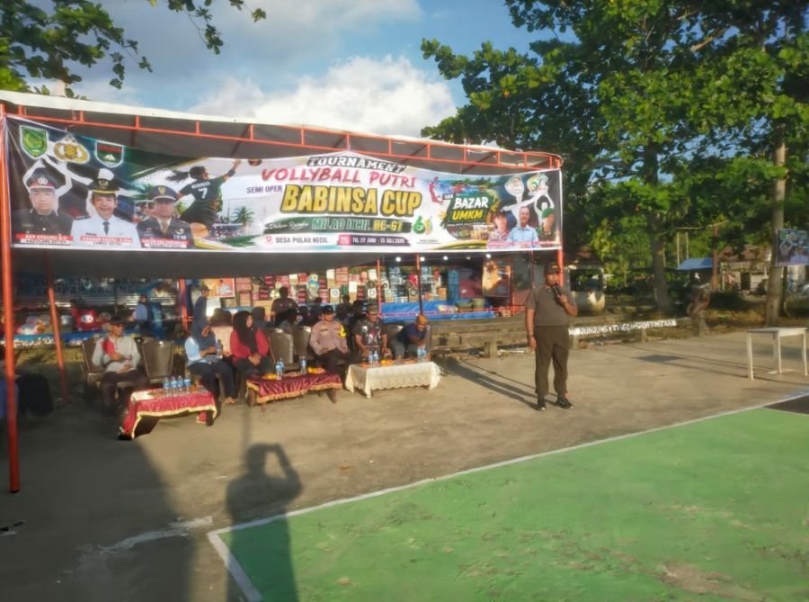 Danramil 07/Reteh Buka Babinsa Cup dan Bazar UMKM, Semarakkan Milad Inhil ke-61