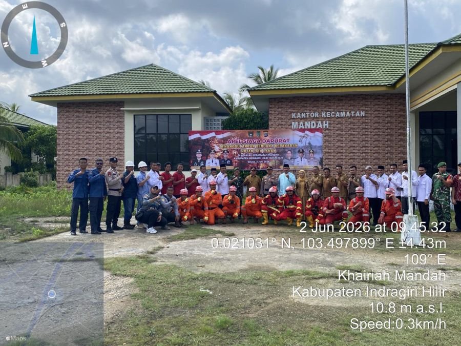 DANRAMIL 08/MANDAH DAN BABINSA HADIRI APEL SIAGA DARURAT KARHUTLA KECAMATAN MANDAH