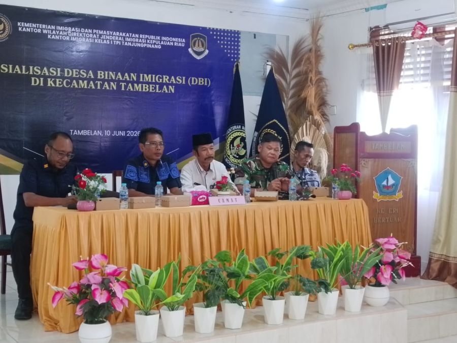 Danramil dan Anggota Hadiri Sosialisasi Desa Binaan Imigrasi di Tambelan