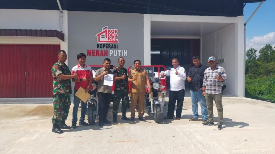 Danramil Rumbai Hadiri Penyerahan Kendaraan Operasional untuk Koperasi Merah Putih Sri Meranti