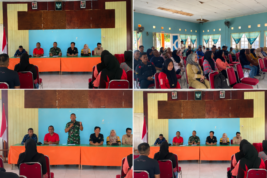 Danramil Senayang Pimpin Rakornis HUT ke-81 RI, Sinergi TNI-Polri dan Pemerintah Kian Solid