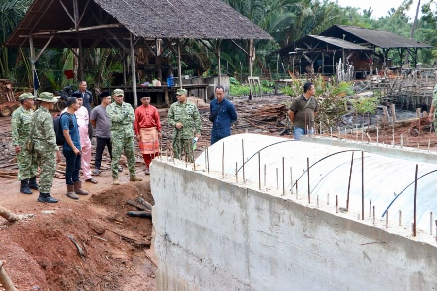 Danrem 033/WP Pastikan Pembangunan Lima Jembatan Garuda/Jembatan Armco, Berjalan Cepat
