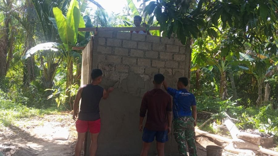 Dari Gotong Royong ke Hidup Sehat: TMMD ke-128 dan Gardapati Bangun Harapan Baru di Anambas
