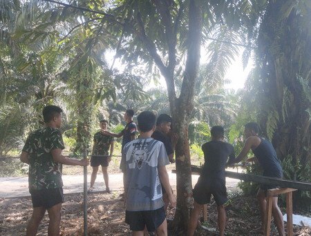 Dari Rumbai Barat hingga Payung Sekaki, Kodim 0301/Pekanbaru Bangun Akses Baru Jembatan Garuda