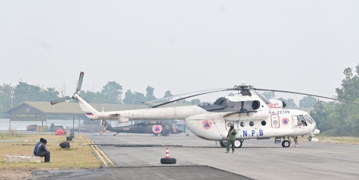 Demi Riau Bebas Asap, Lanud Roesmin Nurjadin Perkuat Penanganan Karhutla