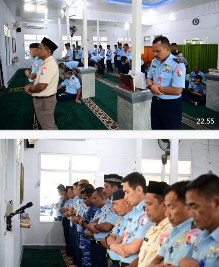 Doa Bersama Awali Latihan Terbang Malam Skadron Udara 12 dan 16 Lanud Roesmin Nurjadin