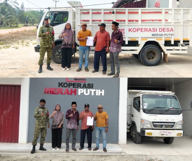 Dukung Operasional KDKMP, PT Agrinas Pangan Nusantara Distribusikan Truk ke Desa Bukit Kerikil