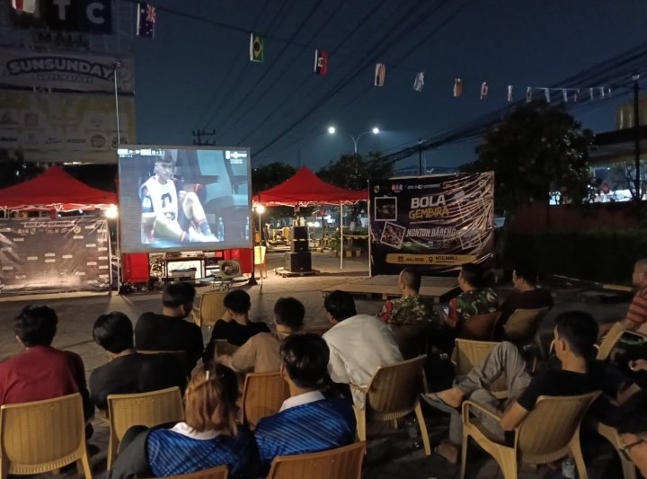 Euforia Piala Dunia 2026 Satukan TNI dan Warga, Kodim 0301/Pekanbaru Gelar Nobar di 17 Titik