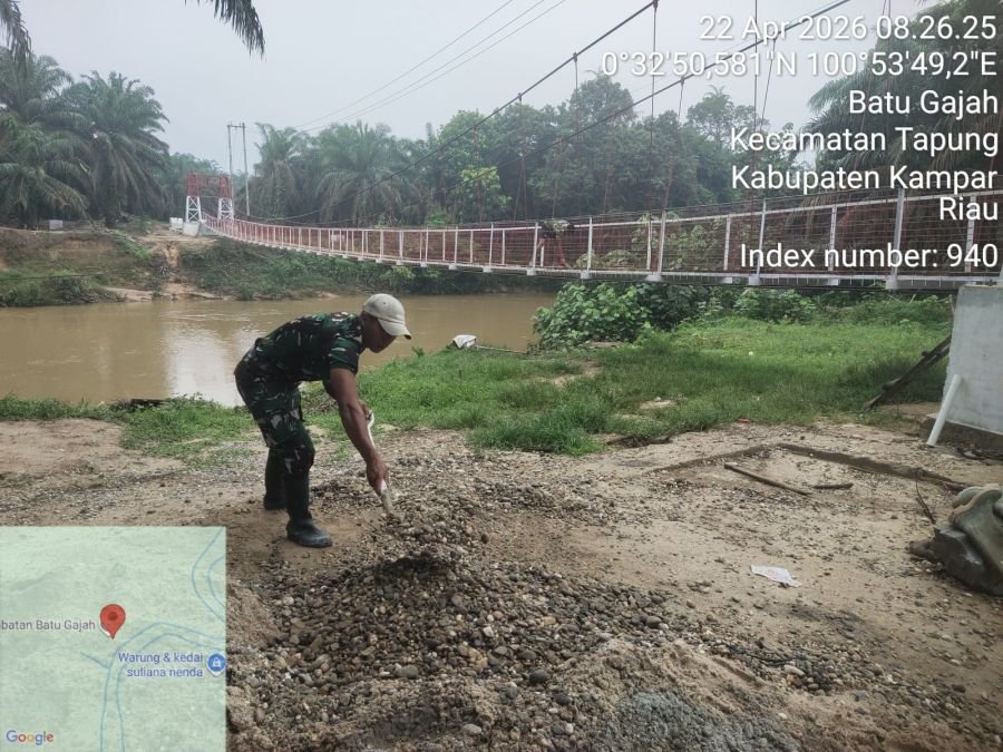 Fase Final:  Jembatan Garuda desa batu gajah sebantar lagi beroprasi