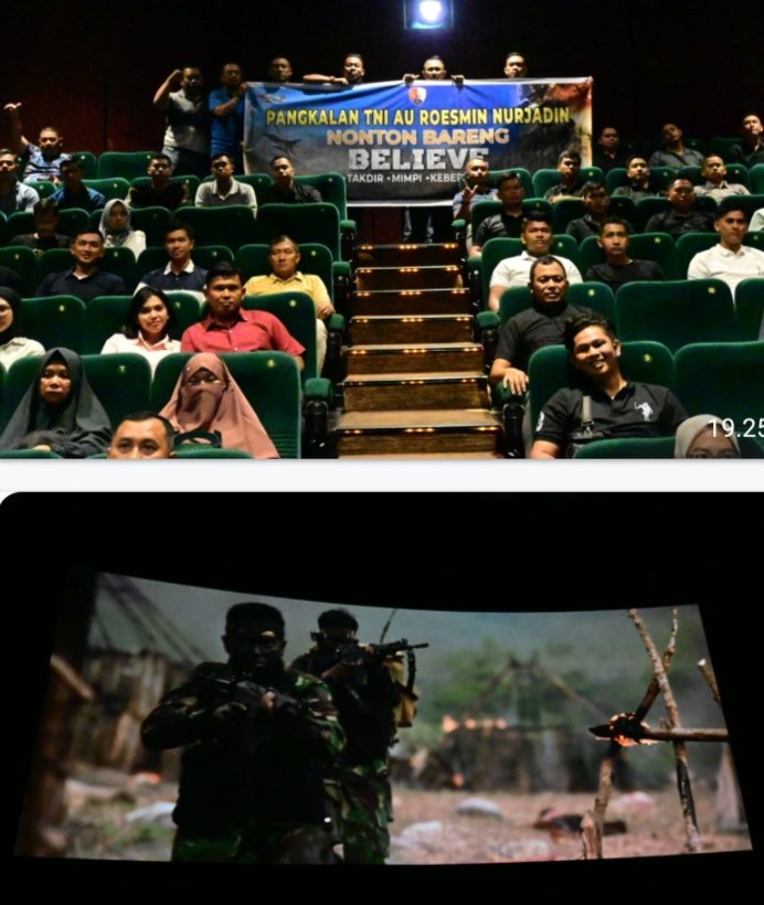 Film “Believe” Bangkitkan Nilai Juang dan Loyalitas Prajurit Lanud RSN