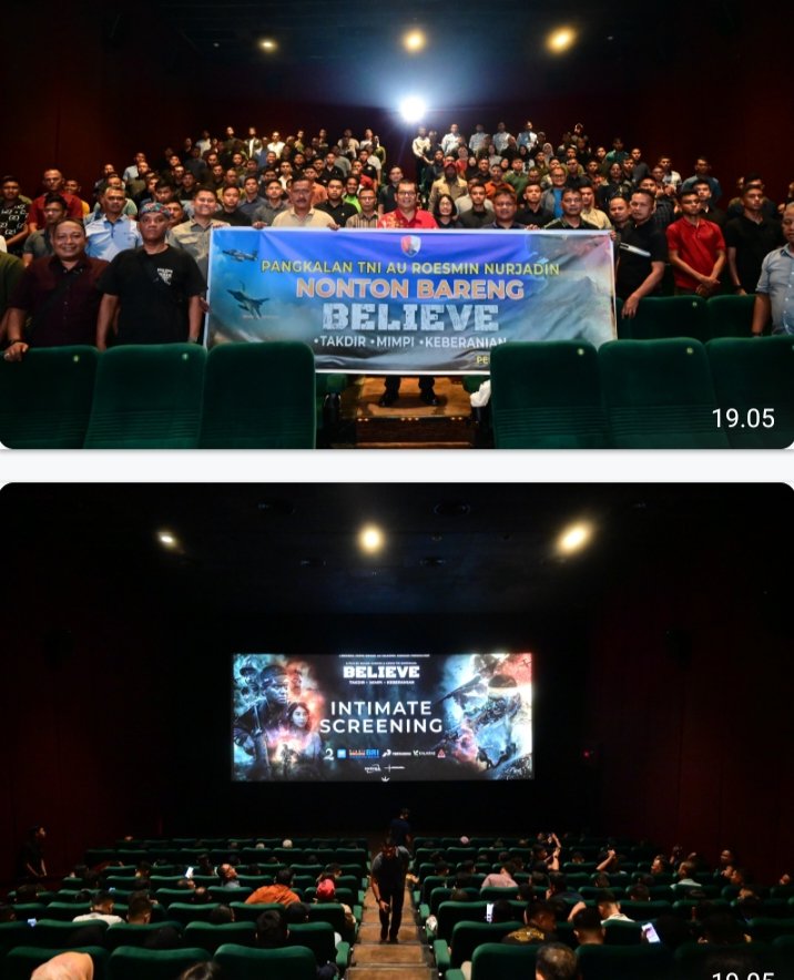 Film 'Believe' Bangkitkan Semangat Juang Prajurit Lanud RSN