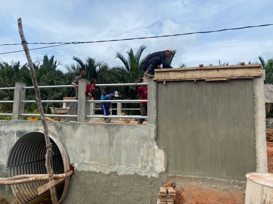 Finishing Jembatan Sungai Mata III Masuki Tahap Akhir