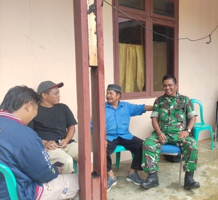 Gelar Komsos Humanis, Pelda Nasruddin Ajak Warga Pangkalan Kasai Perkuat Kamtibmas