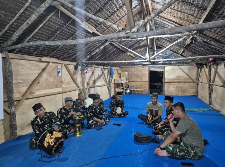 Gema Takbir Prajurit Yonif TP 849/BS Bergetar Sambut Idul Adha