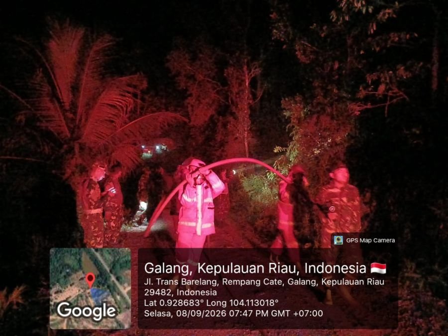 Gerak Cepat Kodim 0316/Batam Jinakkan Karhutla di Rempang Cate