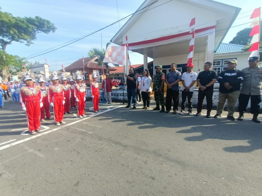 Gerak Jalan HUT RI ke-81 di Moro Dikawal Babinsa