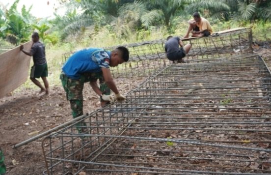 Gotong Royong TNI-Rakyat, Infrastruktur Jembatan Garuda Terus Digenjot