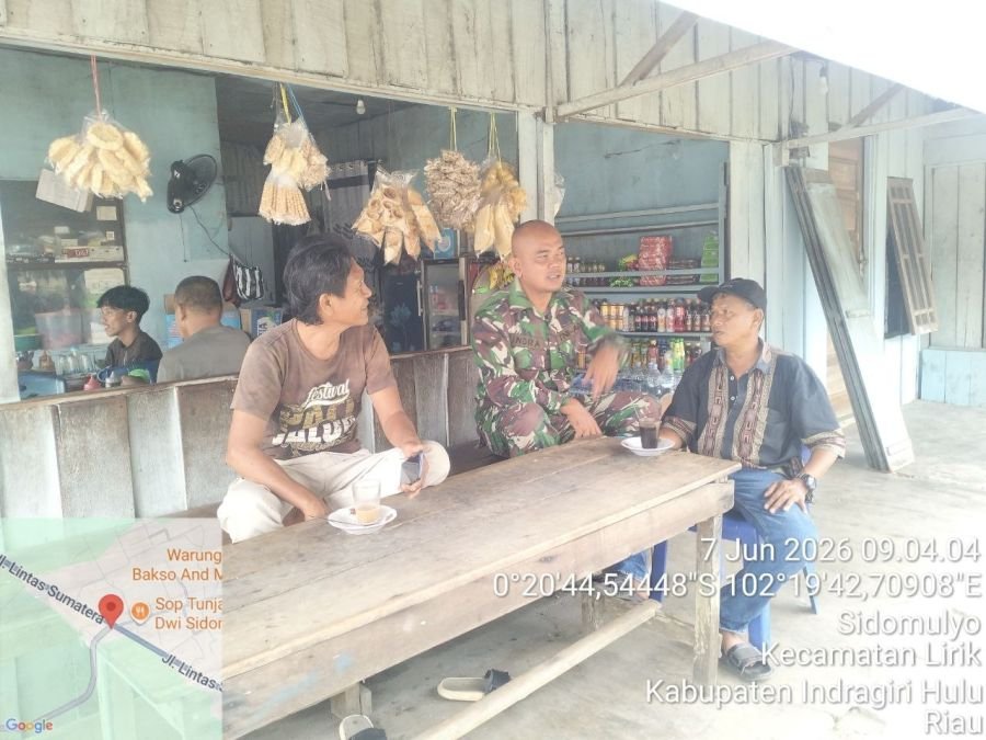Hadapi Musim Kemarau Panjang, Babinsa Koramil 04/PP Ajak Warga Lirik Waspadai Potensi Kebakaran Laha