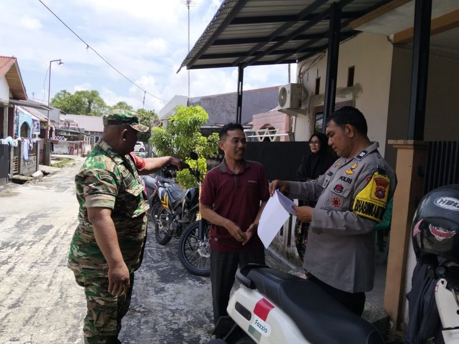 Hadir di Tengah Masyarakat, Babinsa dan Bhabinkamtibmas Wujudkan Lingkungan Harmonis