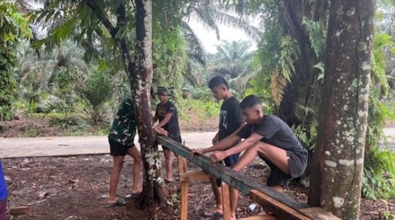 Hadir untuk Rakyat, Kodim 0301/Pekanbaru Percepat Pembangunan Tiga Jembatan Garuda