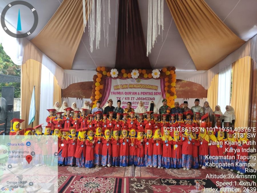 Hadiri Perpisahan dan Pelepasan Murid - Murid TK di Wilayah, Babinsa Sari Galuh Berikan Motivasi