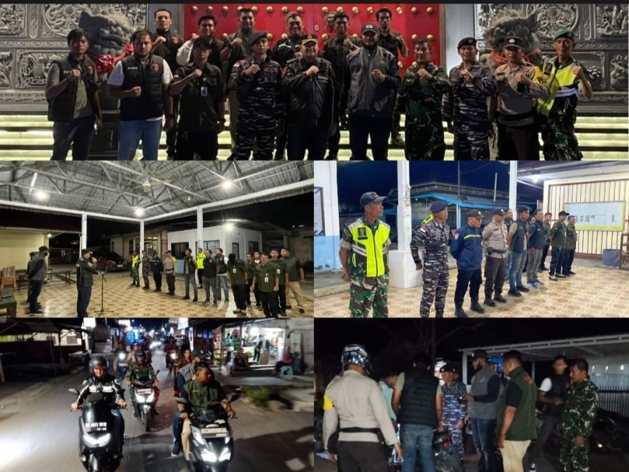 Hadirkan Rasa Aman Bagi Warga, TNI-Polri dan Pemerintah Kecamatan Bangko Patroli Bersama
