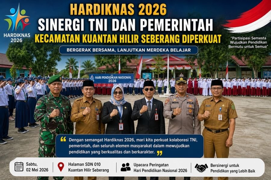 Hardiknas 2026, Sinergi TNI dan Pemerintah Daerah Diperkuat di Inhu