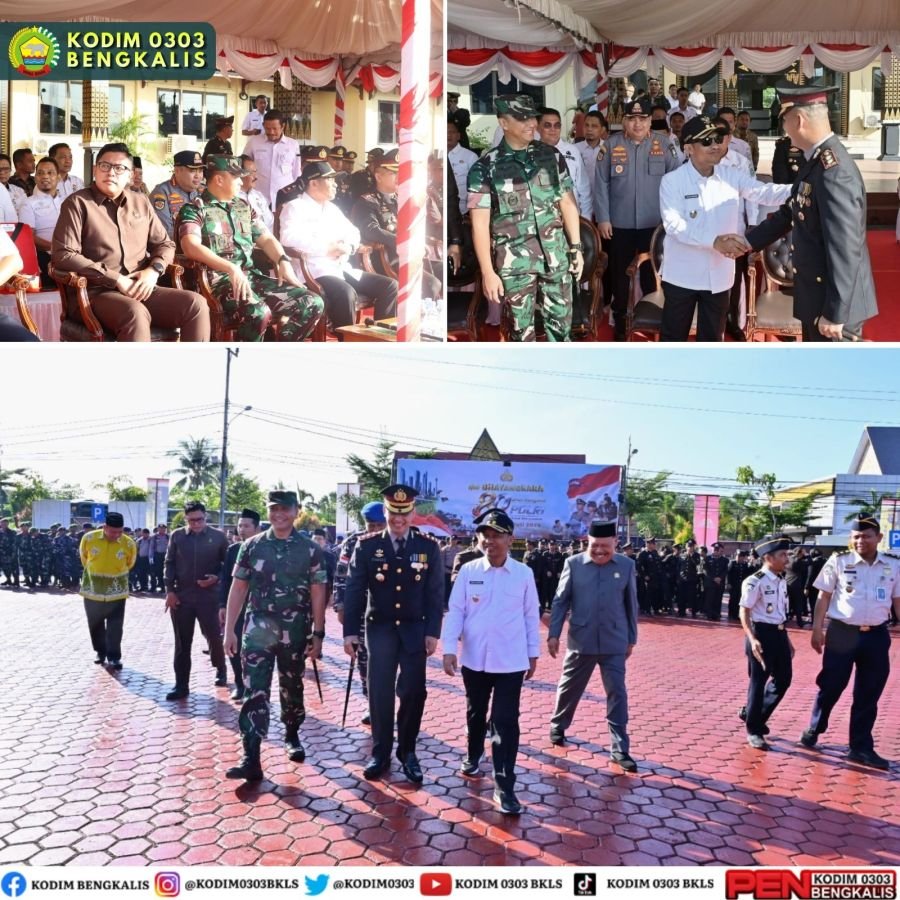 Hari Bhayangkara ke-80, Dandim Bengkalis Tegaskan Sinergi TNI-Polri