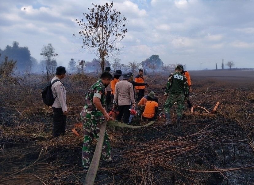 Hari Keenam Operasi Karhutla Pematang Pudu: 85 Persen Area Terbakar Berhasil Dipadamkan