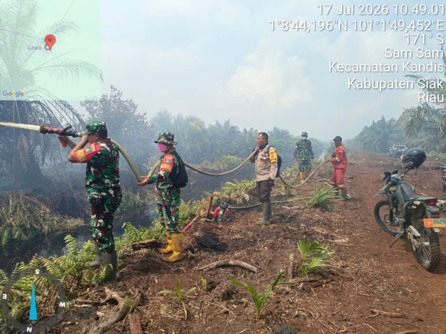 HARI KETIGA PENANGGULANGAN KARHUTLA PEMATANG PUDU, TIM GABUNGAN DITAMBAH KEKUATAN PADAMKAN API