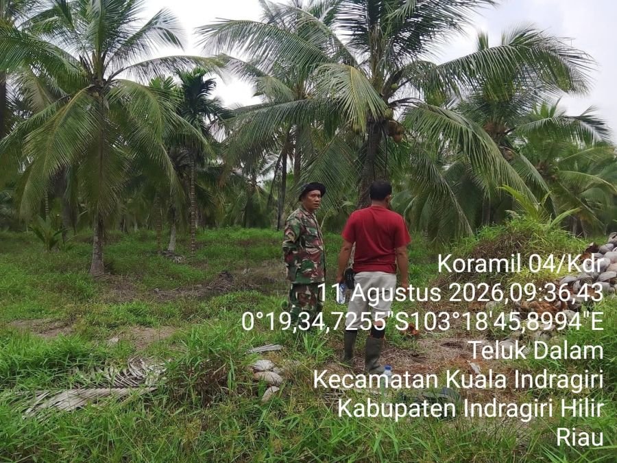 Hasil Patroli Tapal Batas: Wilayah Koramil 04/Kuindra Aman Tidak Ditemukan Titik Api