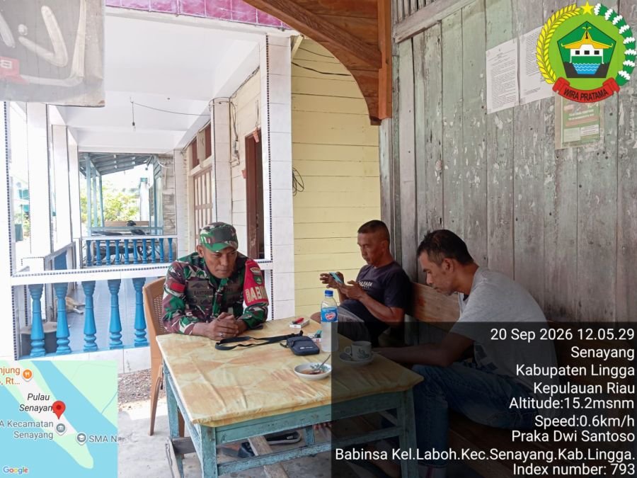 Babinsa Senayang Ingatkan Warga Saring Hoaks dan Waspadai Radikalisme