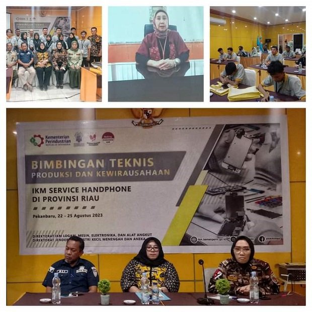 Hipwi FKPPI PD IV Riau Perdana Bimtek Produksi dan Kewirausahaan IKM Service HP Kerjasama Kemenperin