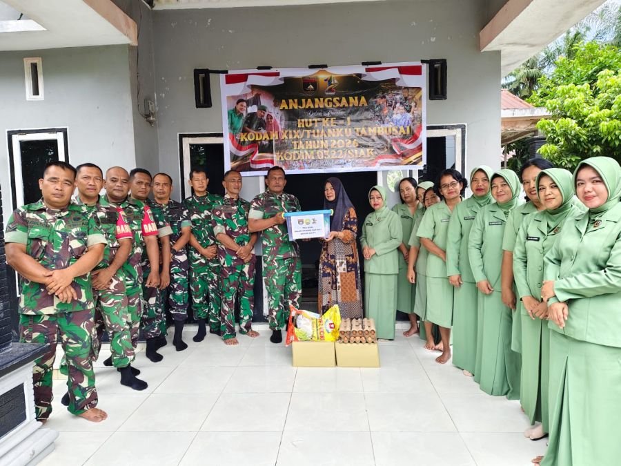 HUT Kodam XIX, Koramil Kandis Santuni Warakawuri Lewat Anjangsana