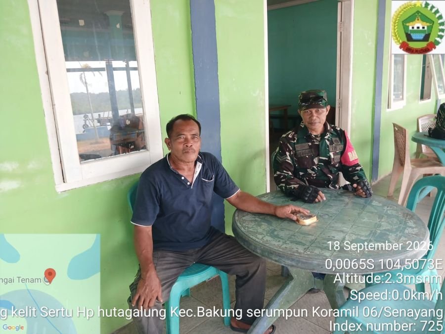 Jaga Alam dan Keselamatan Warga, Babinsa Tanjung Kelit Sosialisasikan Mitigasi Karhutla