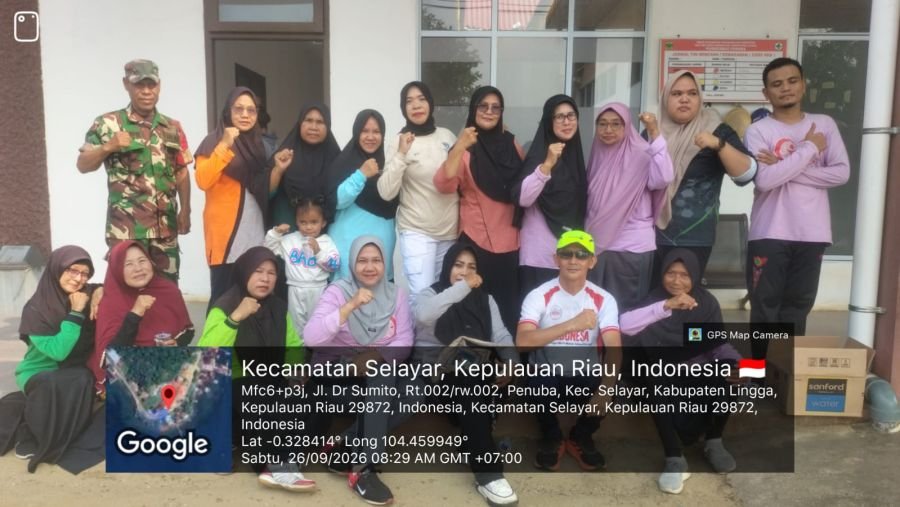 Jaga Kebugaran Lansia, Babinsa Koramil 05/Daik Kodim 0315/Tanjungpinang Hadir di Tengah Masyarakat S